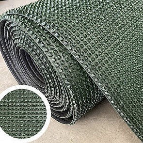Рулон 90х1500 см. щетинисте покриття/ брудозахисна доріжка зелена PLASTTURF 64, ширина 90 см, фото 1