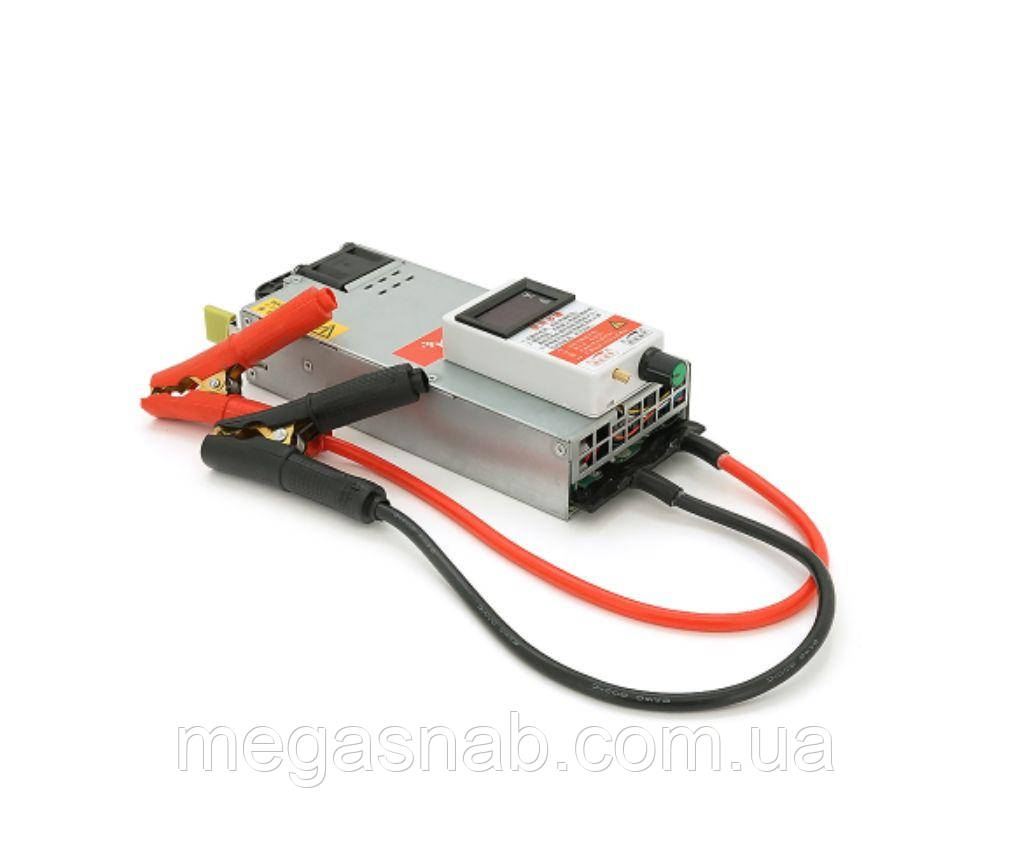 Регульований зарядний пристрій MERLION для AGM/Li-ion/LiFePo4, 3-15V, 3-62A, з крокодилами, фото 1