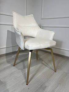 Стілець США на золотих поворотних ніжках  61х63х90 см  JOSS  Танжер