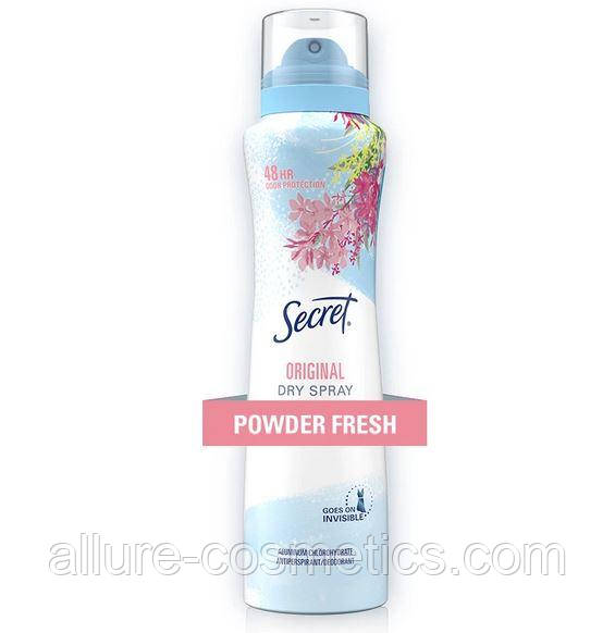 Дезодорант спрей Secret Antiperspirant Deodorant Dry Spray Original Powder Fresh