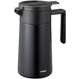 Сервер термос Hario 600 мл. Double Walled Thermal Pot With Ceramic Черный