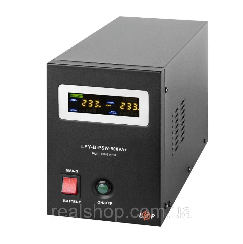 ДБЖ з правильною синусоїдою LogicPower12V LPY-B-PSW-500VA+ (350 Вт) 5A/10A (4149)