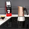 Кавоварка Bialetti Venus Copper Induction гейзерна на 4 чашки 170 мл., фото 7