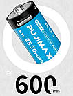 2 Акумулятори Pujimax CR123A (CR123, 16340) 3.7V 800 mAh з USB TYPE-C + кабель, Blue, фото 10