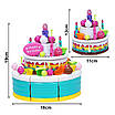 Іграшковий набір для дитячого свята Збірний тортик аксесуари Гра в кафе пекарню для розвитку уяви, фото 9