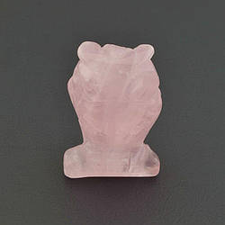 Сова Рожевий кварц 37х25