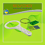 Фільтр для видалення заліза з водопровідної води SVOD Знезалізнення FT10 (L1/2) підключення 1/2", фото 4