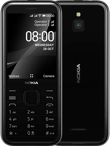 Nokia 8000 Dual Black Мобільний телефон, фото 1