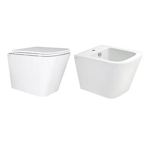 Комплект Qtap Tern 2 в 1: унітаз підвісний Ultra Quiet + біде підвісне