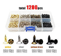 Декоративні Саморізи 1200шт/M2;M3 з Потайною Головкою SPEC (SP-2401200)