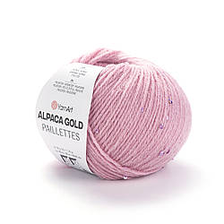 Пряжа з паєтками Yarnart Alpaca gold pailliettes 9306