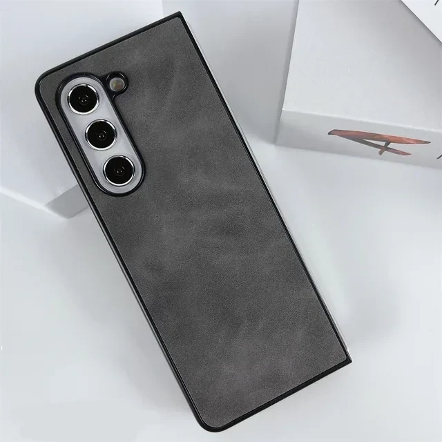 Шкіряний чохол Sheepskin з магнітом для Samsung Galaxy Fold 6