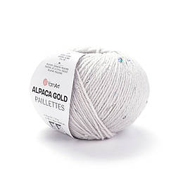 Пряжа з паєтками Yarnart Alpaca gold pailliettes 9303