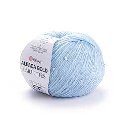 Пряжа з паєтками Yarnart Alpaca gold pailliettes 9305