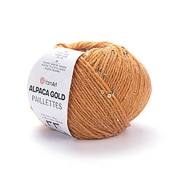 Пряжа з паєтками Yarnart Alpaca gold pailliettes 9311