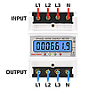 Лічильник електроенергії трифазний DTS6619 Sinotimer на DIN-рейку, фото 3