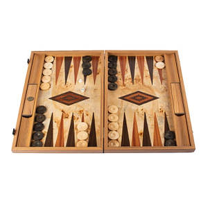 Нарди Manopoulos із чорного макасарового дерева з горіхом та дубом 48 x 60 см