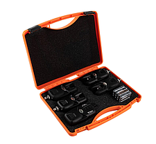 Набір сигналізаторів клювання W. P. E ESK-51 4+1 у кейсі з пейджером, фото 2