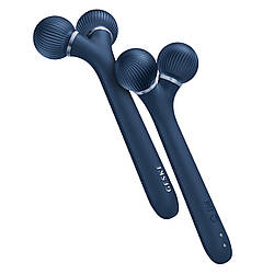 Електронний ультразвуковий ролик для обличчя GESKE Sonic Facial Roller 4в1 midnight