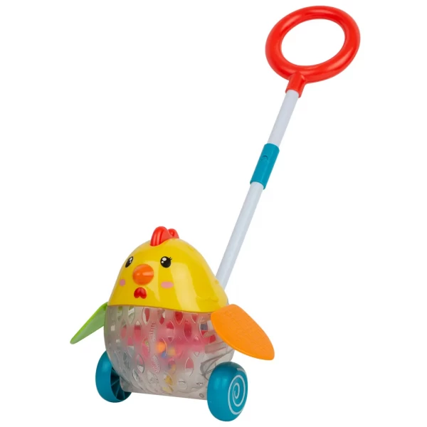 Дитяча каталка на колесах 1601ABC зі світловими ефектами Курчатко, фото 1