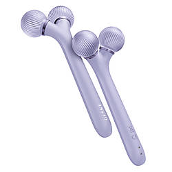 Електронний ультразвуковий ролик для обличчя GESKE Sonic Facial Roller 4в1 purple