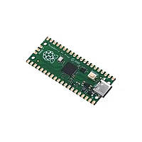 Офіційна Raspberry Pi Pico RP2040 з двухядерним процесором ARM 264 КБ (зелена, TYPE-C )