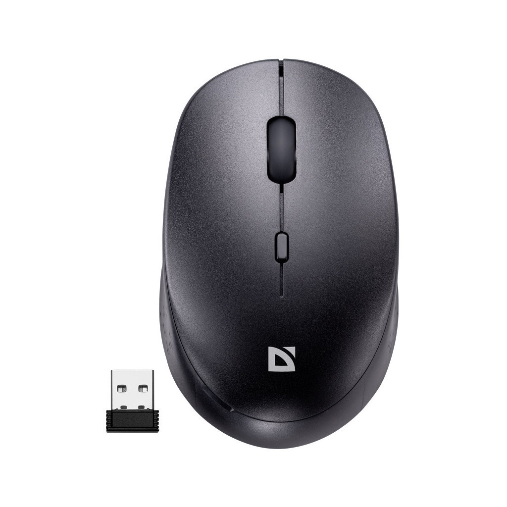 Комп'ютерна миша бездротова Defender Auris MB-027 Silent Wireless Black, фото 1
