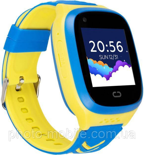 Смарт-годинник Gelius (IP67) (Ukraine) Kids smart watch, GPS/4G Blue/Yellow