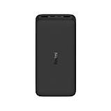 Повербанк Xiaomi Redmi 20 000mAh 18W Fast Charge QC 3.0, 2 USB-A, Micro-USB, Type-C, зарядка низьким струмом Black, фото 2
