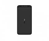 Повербанк Xiaomi Redmi 20 000mAh 18W Fast Charge QC 3.0, 2 USB-A, Micro-USB, Type-C, зарядка низьким струмом Black, фото 3