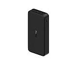 Повербанк Xiaomi Redmi 20 000mAh 18W Fast Charge QC 3.0, 2 USB-A, Micro-USB, Type-C, зарядка низьким струмом Black, фото 4