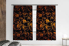 Штори з принтом «Хелловін. Темний патерн»