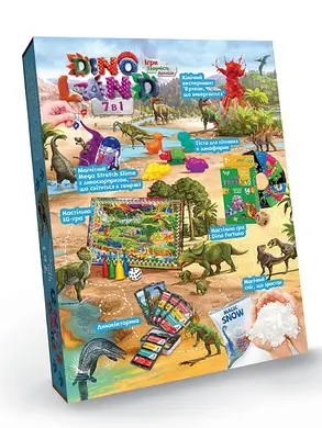 Креативна творчість "Dino Land 7в1" УКР DL-01-01U KNZ, фото 3