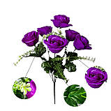 Штучні квіти букет троянди Дніпро, 40см, фото 5
