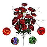 Штучні квіти букет піони густі Роузі, 72см, фото 4