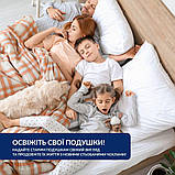 Чохол наволочка 50х70 см з блискавкою IDEIA на подушку захисний стьобаний білий для готелів та дому, фото 7