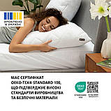 Чохол наволочка 50х70 см з блискавкою IDEIA на подушку захисний стьобаний білий для готелів та дому, фото 9