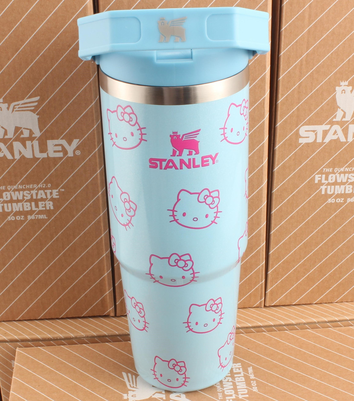 Термос термочашка Stanley Quencher H2.0 Tumbler з нержавіючої сталі 0,887 л Hello Kitty KT6007849 peremogaua