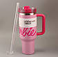 Термос термочашка Stanley Quencher H2.0 Tumbler з нержавіючої сталі 1,18 л Barbie Pink KT6007848 peremogaua, фото 2