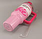 Термос термочашка Stanley Quencher H2.0 Tumbler з нержавіючої сталі 1,18 л Barbie Pink KT6007848 peremogaua, фото 3