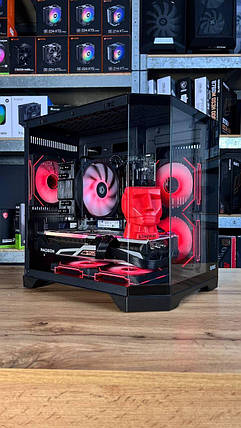 Б/в Під замовлення ігровий ПК Qube Crystal ARGB Black MT| Ryzen 5 5500| 32GB RAM| 1000GB SSD| Radeon RX 6700 XT 12GB, фото 1