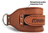 Манжета EasyFit F9 коричнева для тяги на тренажері (шкіра), фото 3