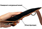 Манжета EasyFit F10 для тяги на тренажері (шкіра) коричнева, фото 6