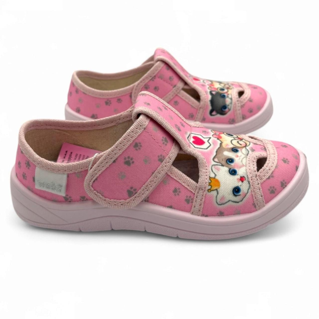 Дитячі текстильні капці для дівчинки Waldi, фото 1