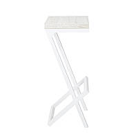 Стілець барний "Сумах" Аляска білий каркас