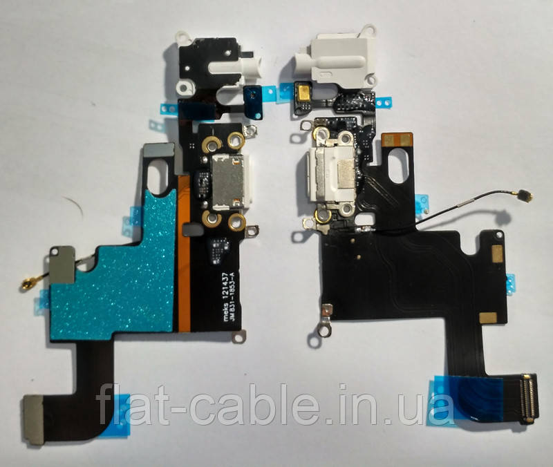 Шлейф заряджання/USB з роз'ємом Hands-Free для iPhone 6 білий оригінал (54)