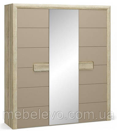 Шафа Флоренс 3Д 2141х1881х564мм секвоя + капучіно  Меблі-Сервіс, фото 1