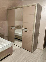 Шафа Флоренс 3Д 2141х1881х564мм секвоя + капучіно  Меблі-Сервіс, фото 4