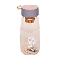 Пластикова пляшка для води із ситечком 2315 0.7 літра Рожевий