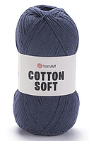 Пряжа Cotton soft-45 темно-сірий із джинсовим відливом